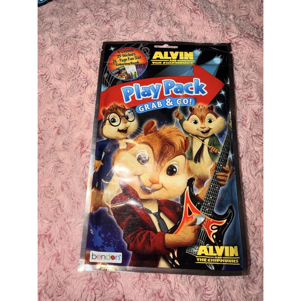Disney Alvin & The Chipmunks Play Pack Grab & Go Activity Set Coloring Book
